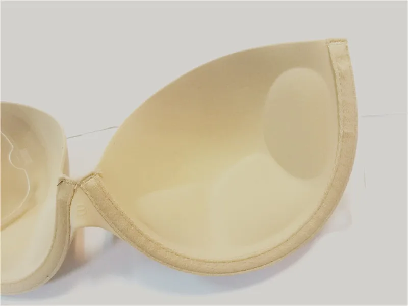 Sexy Strapless Bra for Wedding Evening Dress Half Cup Push Up Sticky Brasier Mujer Underwear Women Transparent Invisible Bra