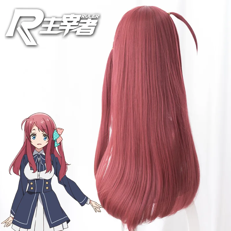 Аниме ZOMBIE LAND SAGA Sakura Minamoto парик косплей костюмы стиль волос аниме 60 см красный