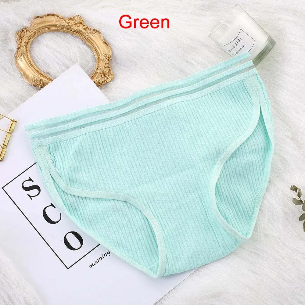 green Новые L-XXL, сексуальные трусики для женщин, хлопковое нижнее белье, бесшовные трусы для девушек, мягкое комфортное женское нижнее белье, женские трусы - Цвет: green