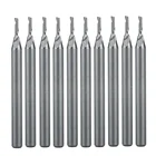 10 шт., твердосплавные концевые фрезы 3,175x1,0x4 мм