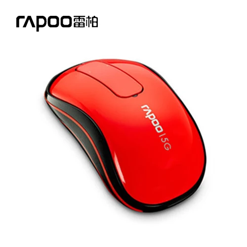 Красный Rapoo T120P беспроводная сенсорная мышь роликовая мышь офисная мышь для ноутбука компьютерная мышь - Цвет: Красный