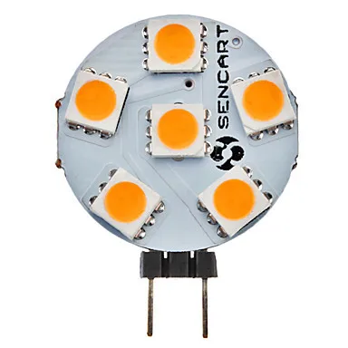 Светодиодная лампа G4 12 в 1 Вт 6 * SMD5050 75 лм светодиодная В бесплатная доставка 10