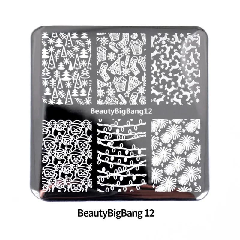 BeautyBigBang 10 шт. Набор тарелок для ногтей Лето Хэллоуин шаблон дизайн ногтей печать для ногтей лак шаблон набор