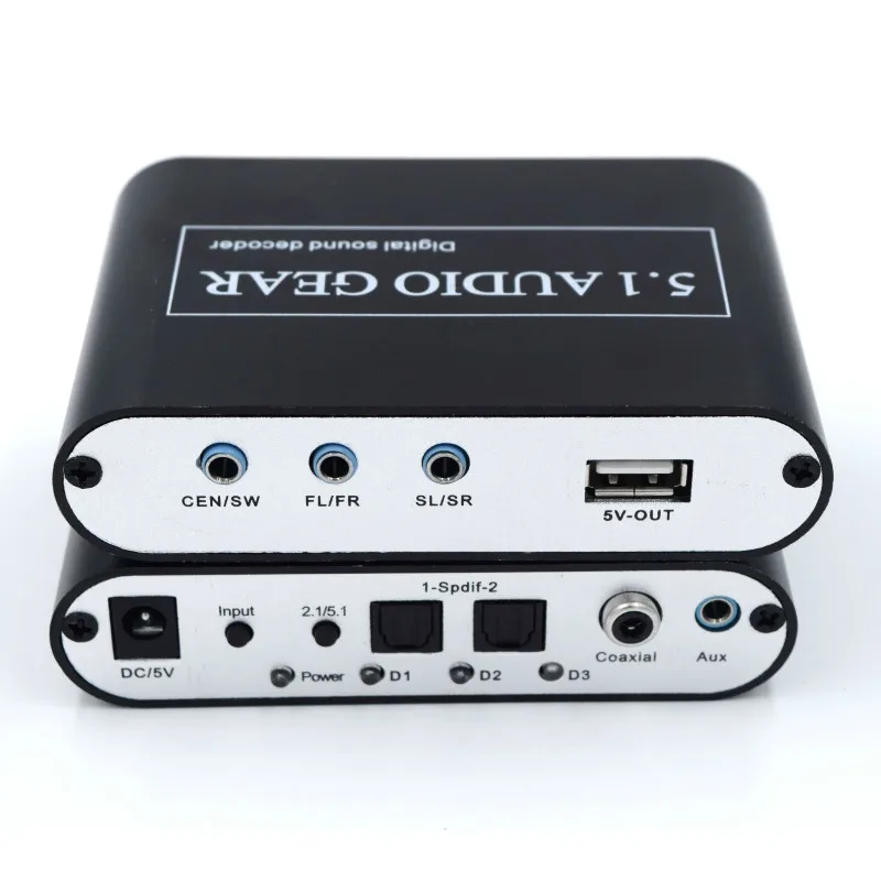 Aiyima DTS/AC3 аудио декодер плеера Dolby Digital волокно к аналоговым USB 5 1 канала 1080P HD