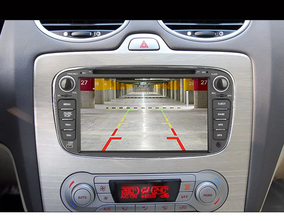 Eunavi 7 ''2 Din автомобильный DVD радио плеер для FORD/Focus/S-MAX/Mondeo/C-MAX/Galaxy gps Навигация стерео видео головное устройство автомобильный ПК bt