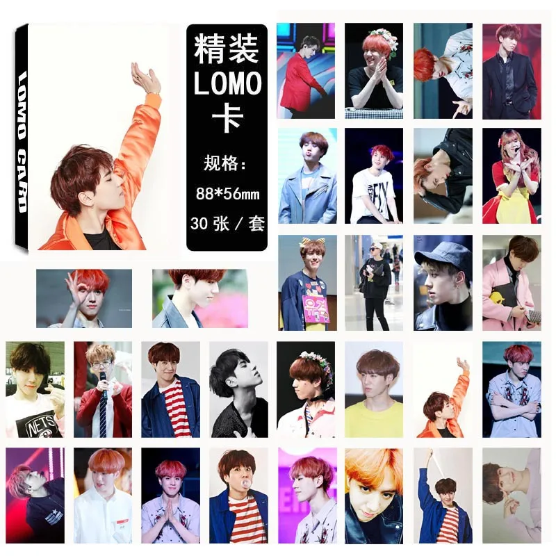 30 шт./компл. KPOP GOT7 Ким YuGyeom один FLY альбом HD фото карты ПВХ самодельные LOMO Фотокарта