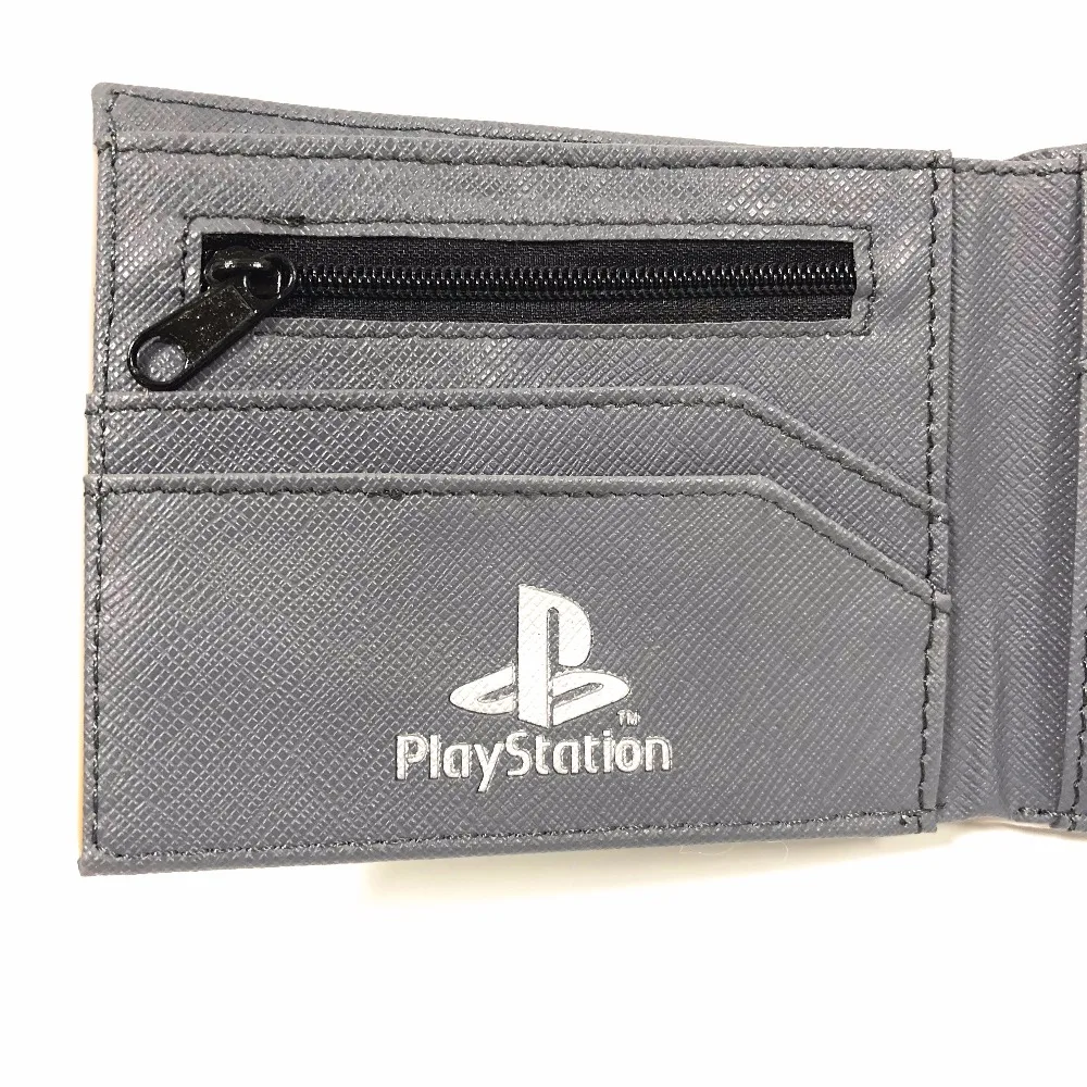 Игровой playstation 4 кошелек короткая сумочка из ПВХ ID card holder 3D Touch W958Q|Мужские