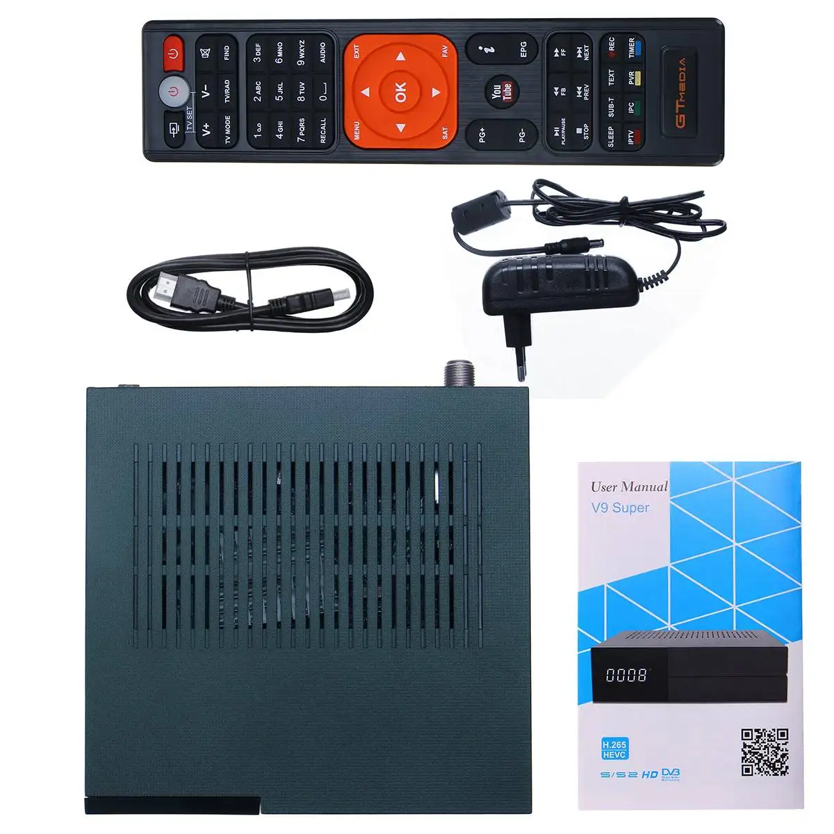 GTMedia V9 супер Full HD DVB-S2 спутниковый ресивер Европа cccam-Cline же Freesat ТВ коробки
