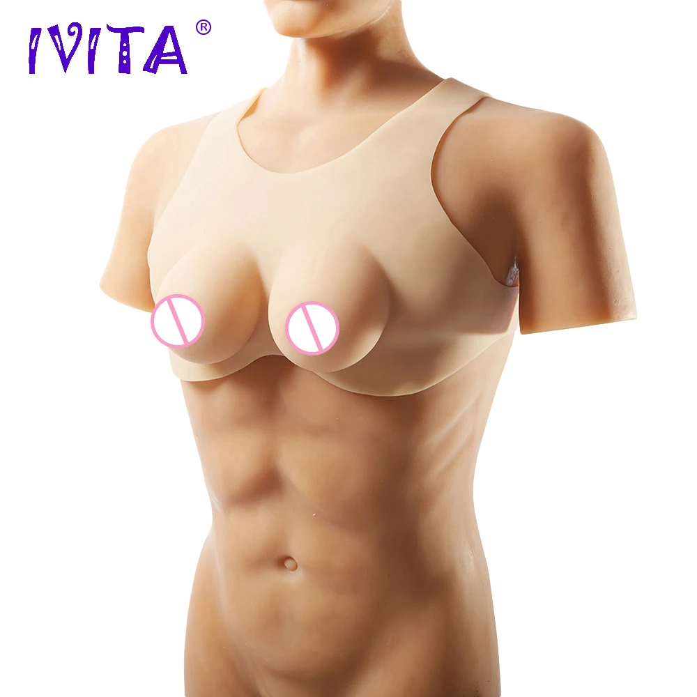 Высококачественные реалистичные силиконовые формы для груди IVITA 800 г имитация