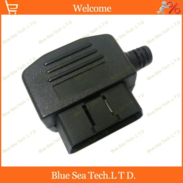 2 шт. 16 контактный Штекерный разъем OBD2 (с винтом и т. д.) для диагностических