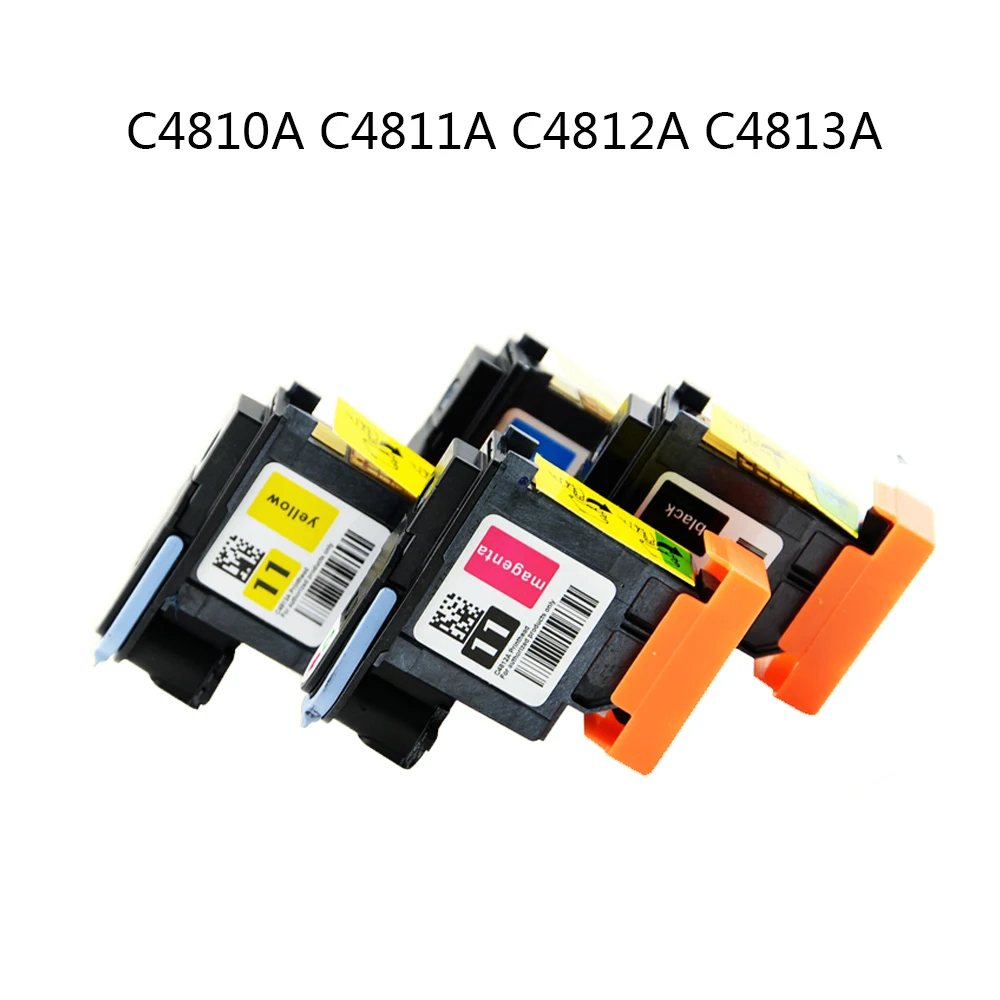 4 шт./компл. C4810A C4811A C4812A C4813A Печатающая головка для hp 11 70 100 110 111 120 500 510 500PS 800 815 820