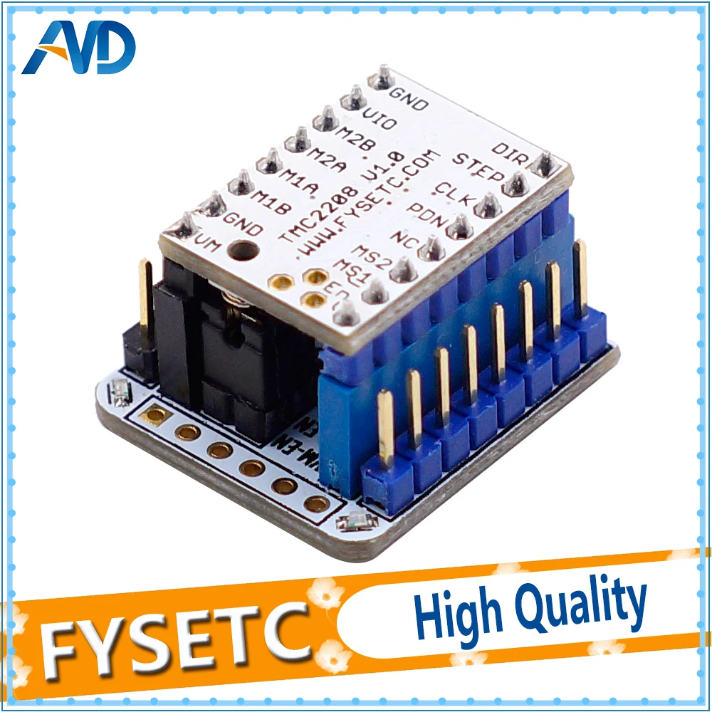 

5pcs TMC2208 Tester With Stackable Headers Test Or Flash Parameter Modes Of TMC2208 Operation On USB To Serial Adapter
