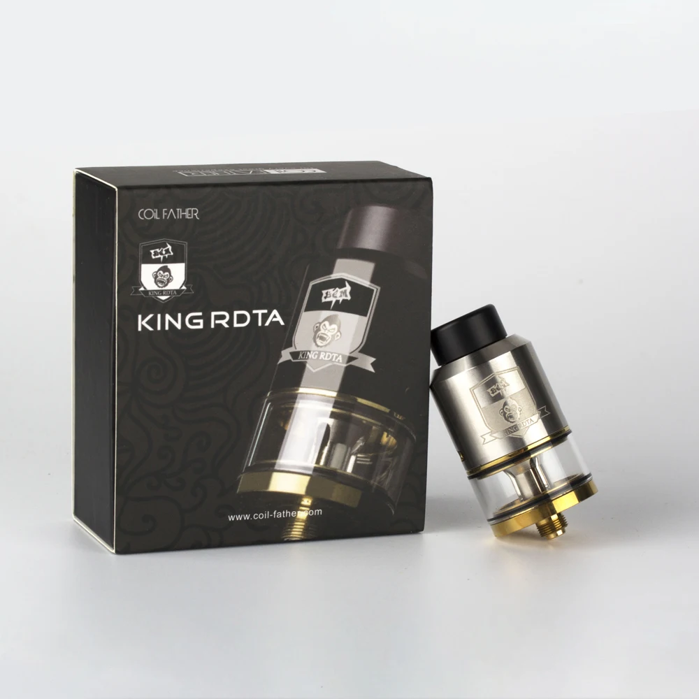 Катушка отец король стиль RTA RDA RDTA 3,5 мл емкость 25 мм диаметр бака для Vape коробка мод электронная сигарета распылитель для кальяна