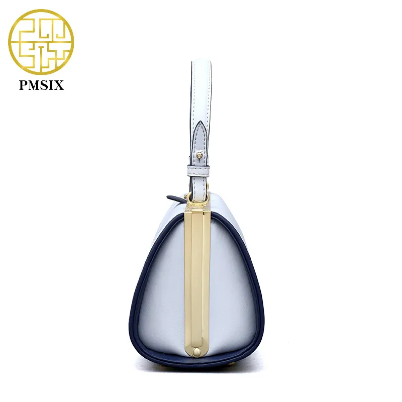 Сумка Pmsix женская из воловьей кожи с вышивкой модный элегантный саквояж на плечо