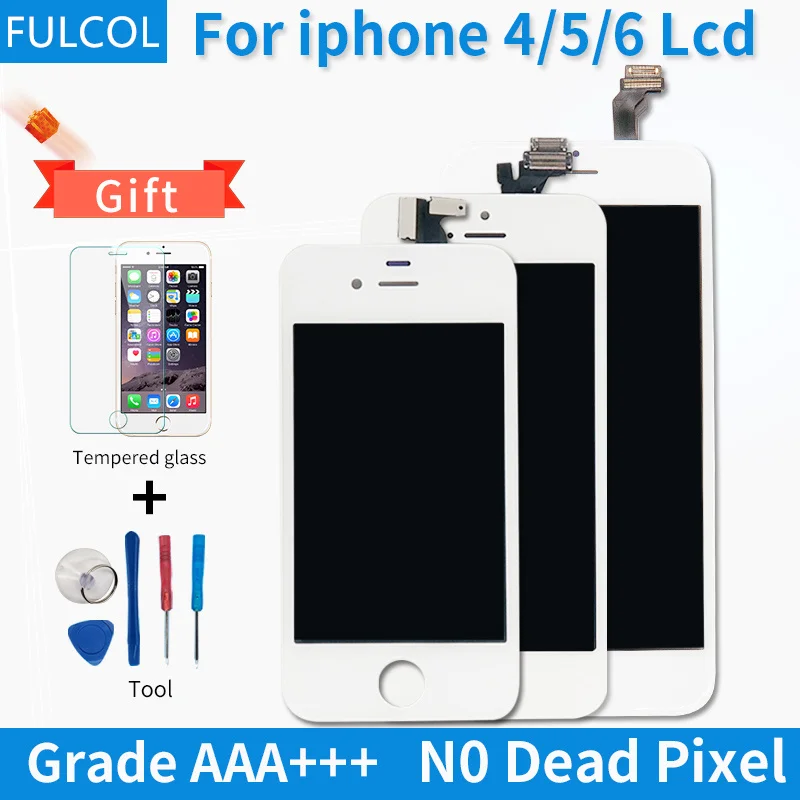 AAA Класс ЖК-дисплей для iphone 6S 6 5C 5S 4S дисплей Сенсорный экран планшета Ассамблеи