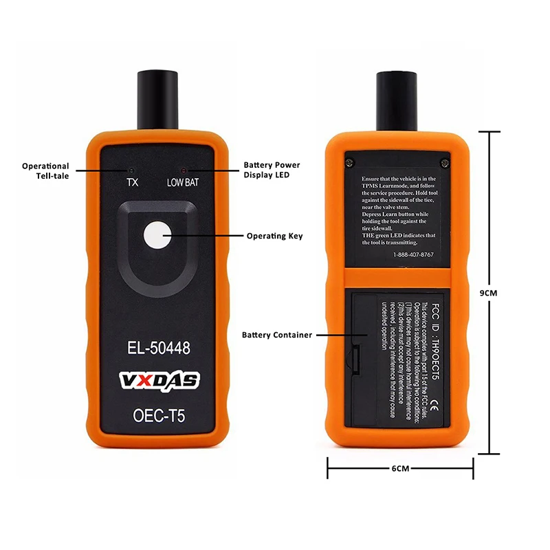 VXDAS TPMS EL-50448 OEC-T5/Ultimate датчик давления в шинах для G M/Opel 2011 Chevy Avalanche Авто/автомобильный диагностический инструмент