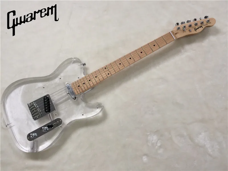 Электрогитара/гитара Gwarem luck star tele/акриловый корпус/гитара в Китае|tele guitar|electric