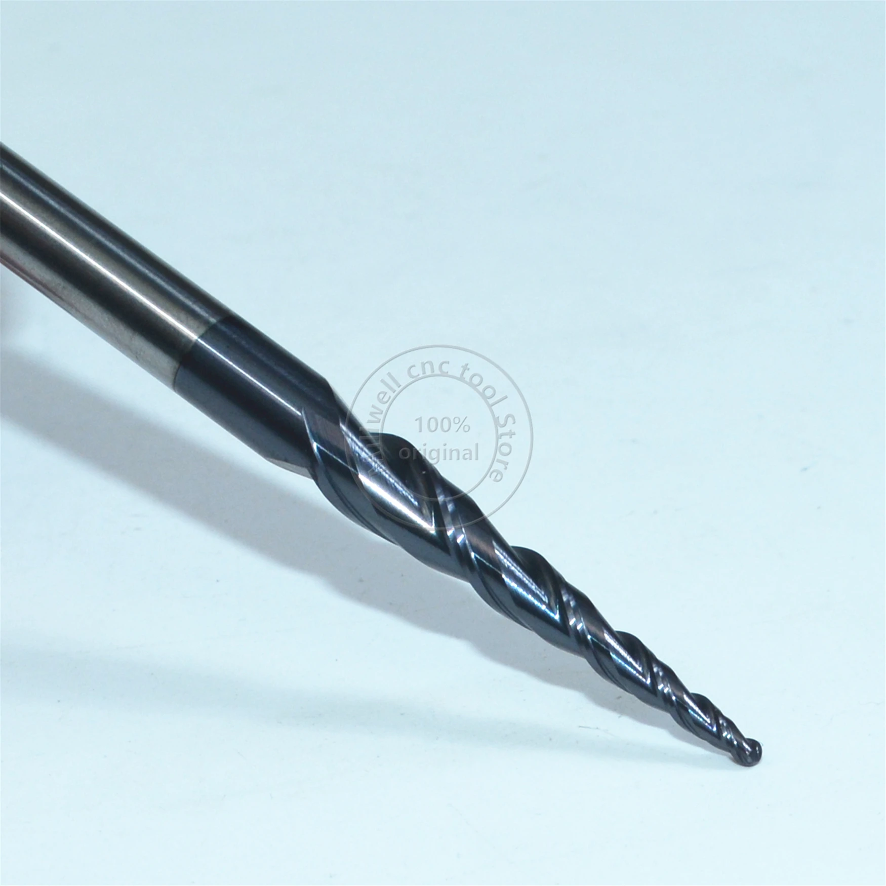 Бесплатная shipping 5PCS R0.75 * D6 30 5 75L 2F HRC55 твердосплавные конические концевые фрезы с