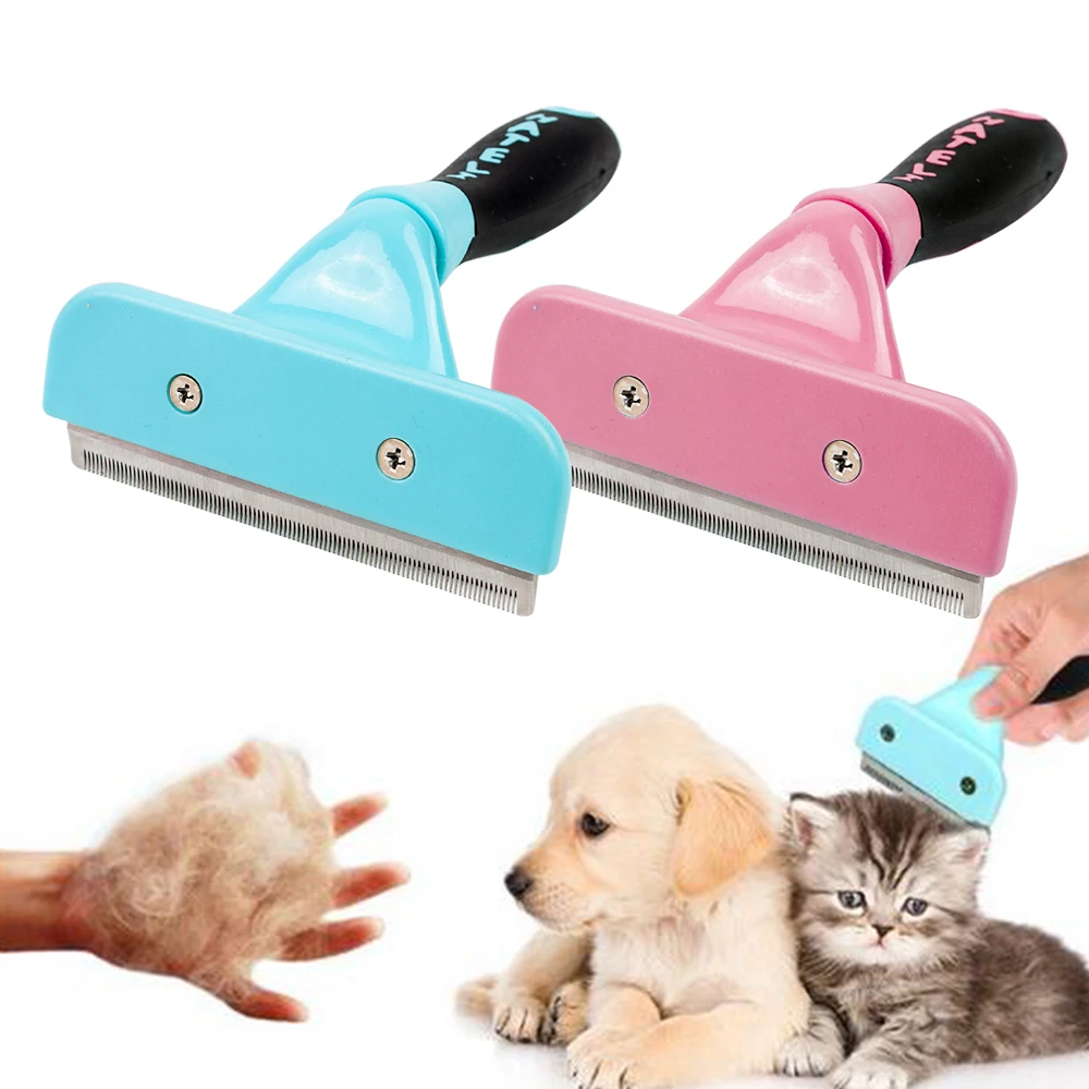 Профессиональная расческа для кошек и домашних животных удаления волос щетка