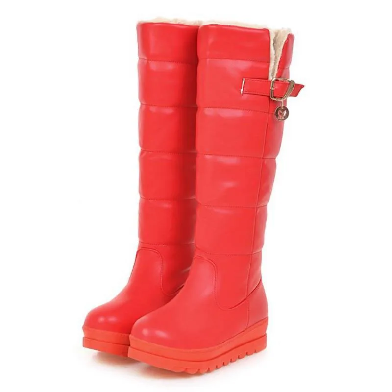ZALAVOR Size 34-43 Women Wedges Boots Thick Fur Half Short For Cold Winter Shoes Snow Long Botas Footwears | Обувь