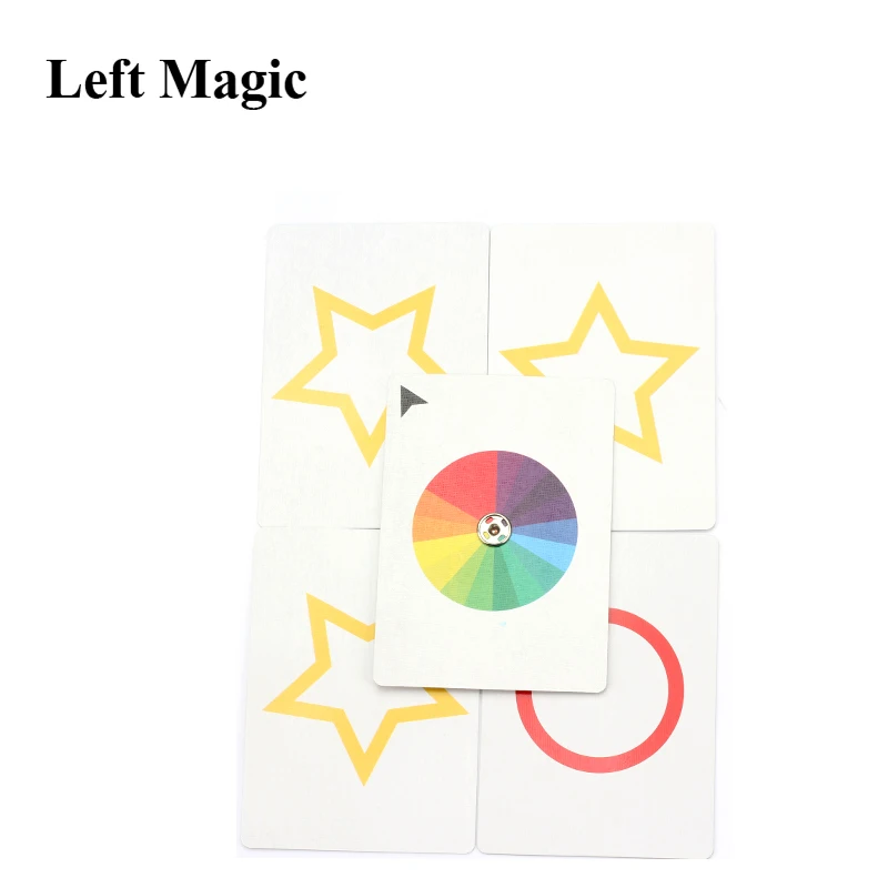 1 Набор вращающаяся ESP карта предсказание Волшебные Трюки крупным планом