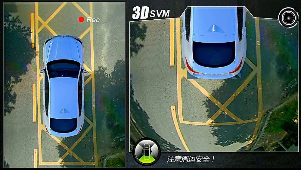 Автомобильная безопасность SVM 3D HD автомобильная система наблюдения с объемным видом 360 градусов для вождения с изображением птиц и глаз панорама 4 камеры 4-канальный видеорегистратор