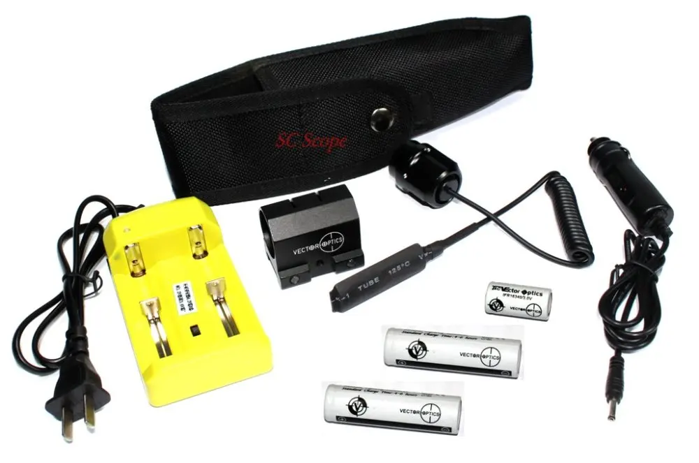 Светодиодный тактический фонарь Vector Optics Longbowman Cree R2 440 люмен перезаряжаемый для