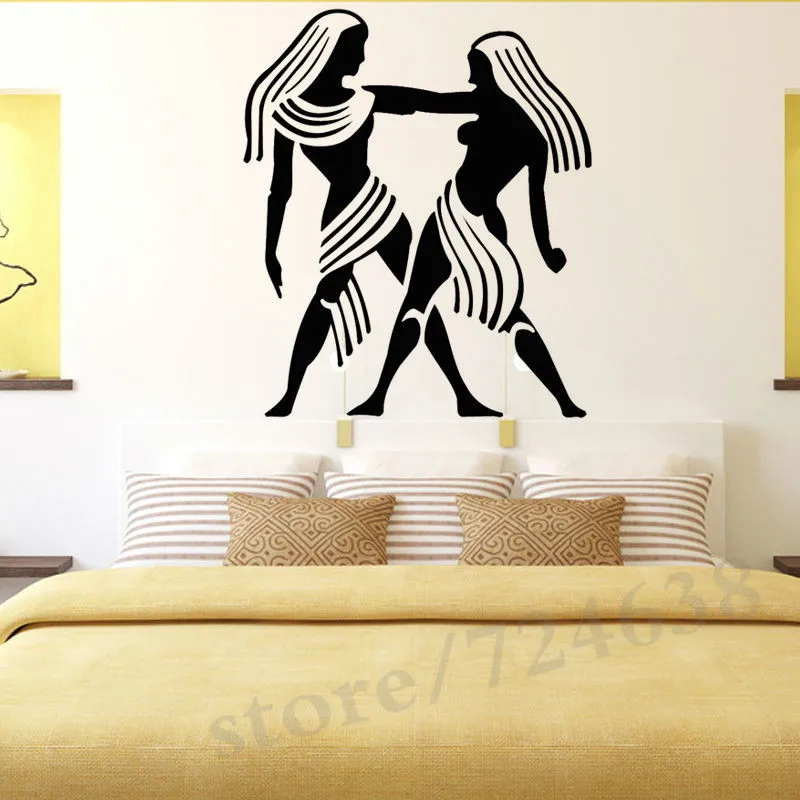 Living Room Decoration Gemini Zodiac Wall Sticker PVC Removable Waterproof Art Decal | Дом и сад