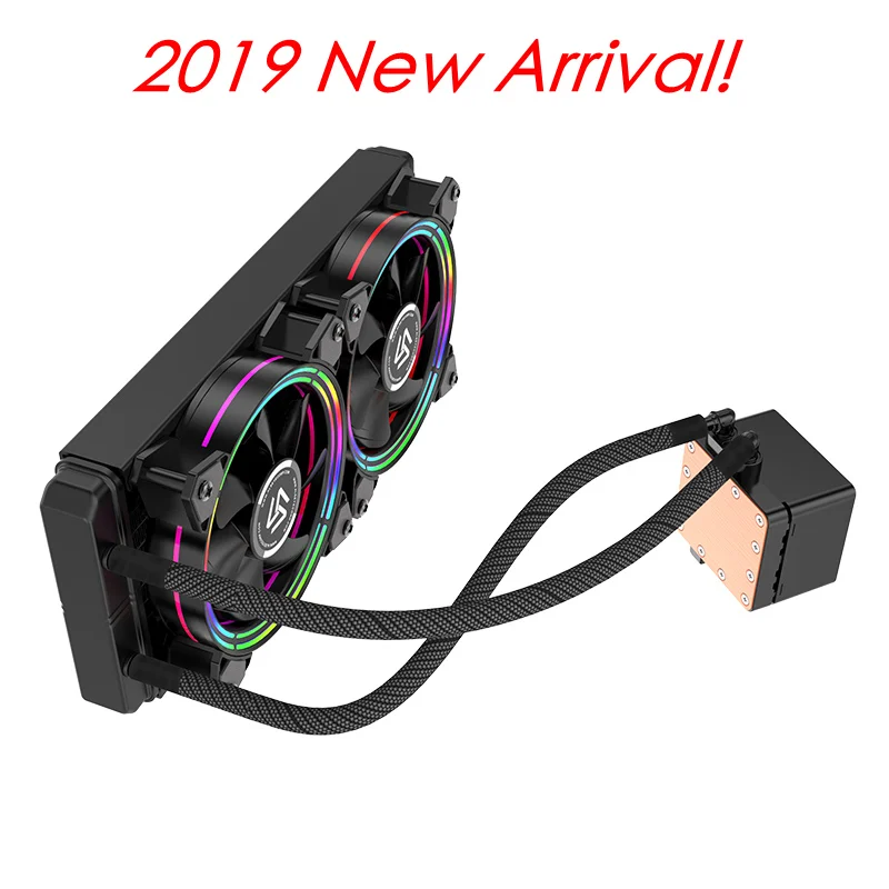 ALSEYE H240 водяное охлаждение RGB Вентилятор охлаждения воды 120 мм ШИМ вентилятор кулера для LGA 775/115x/ 1366/2011/AM2/AM3/AM4