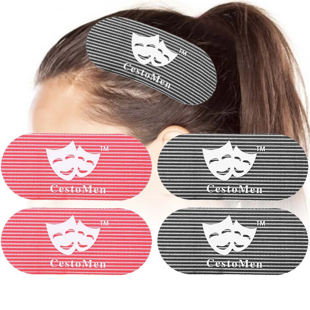 Retro Carving Magic Hair Tattoo Sticker Pad Hairdressing Hair Gripper Styling Fringe Sticker Oil Head Oil Head Tattoo Supplies
