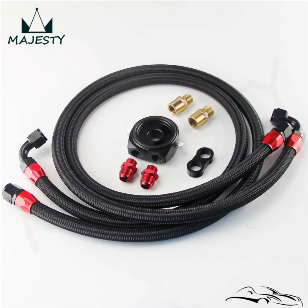 Универсальный Масляный фильтр AN10 адаптер для сэндвич пластины из сплава 10 фитинг