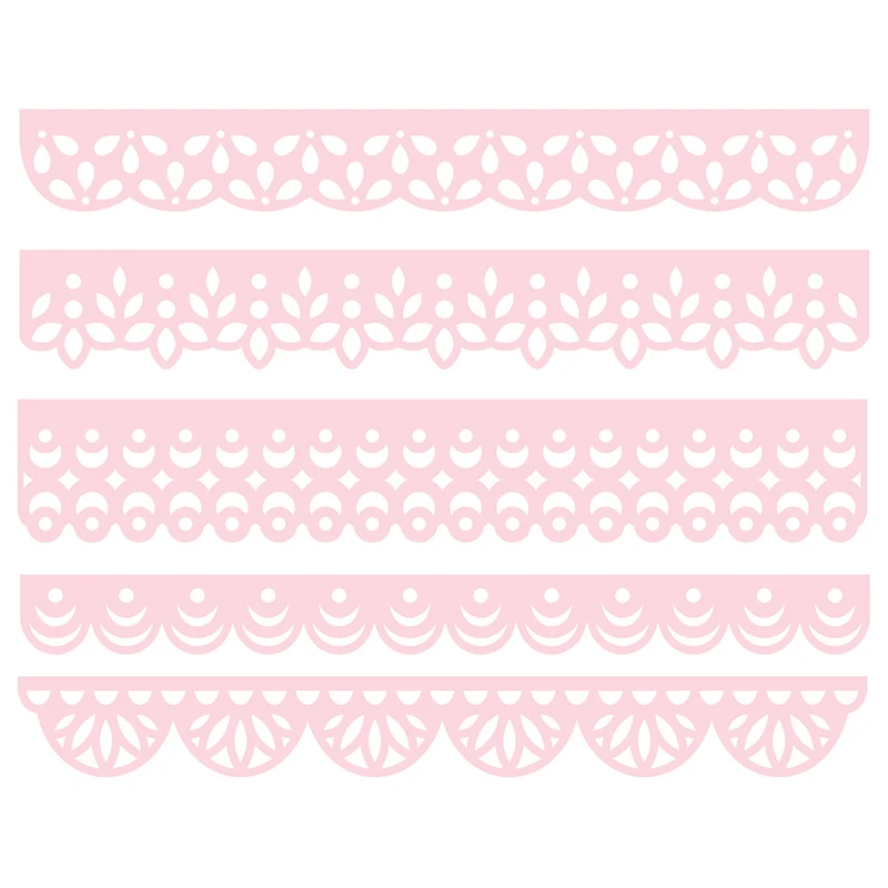 Luck YCraft 5PCS lace Metal Cutting Dies for DIY Scrapbooking Embossing Paper Cards Making Crafts Dies Cut