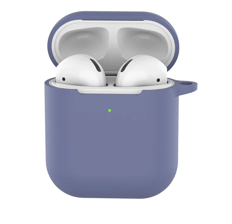Мягкий силиконовый чехол для AirPods 2-ой противоударный чехол для Apple Air Pods 2 Чехол для наушников s Для Air Pods защитный чехол