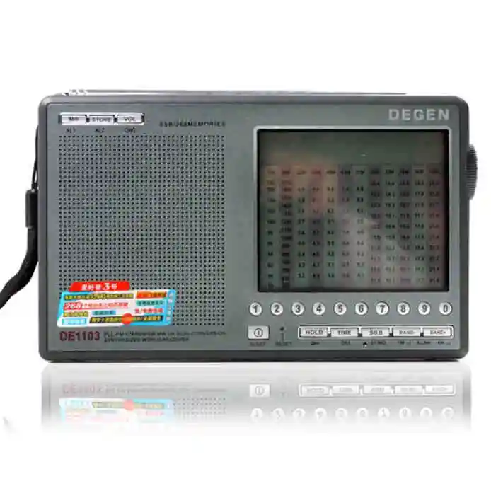 Degen DE1103 DSP радио FM SW MW LW SSB цифровой мир приемник и внешняя антенна радио FM