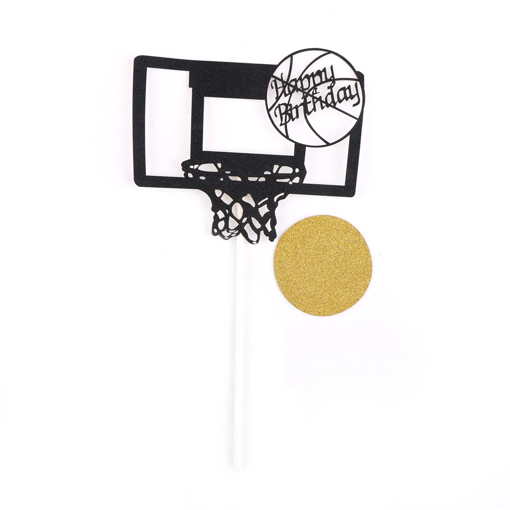 Баскетбол Кекс Торт Топперы художественная дверь флажки для торта дети день