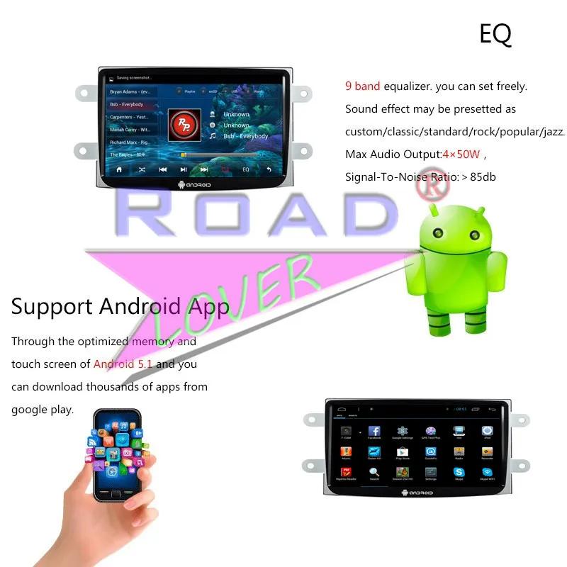 Roadlover Android 6,0 Автомагнитола аудио для Duster-Стерео gps навигация 2 Din автомагнитола плеер радио без DVD