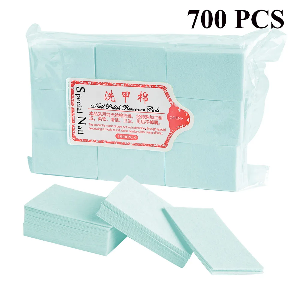 BLUE 700 PCS LadyMisty, прозрачная/розовая коробка для дизайна ногтей, держатель, контейнер для хранения ватных дисков, кейс для макияжа, прозрачные отсеки, держатель для дизайна ногтей, Органайзер - Цвет: BLUE 700 PCS