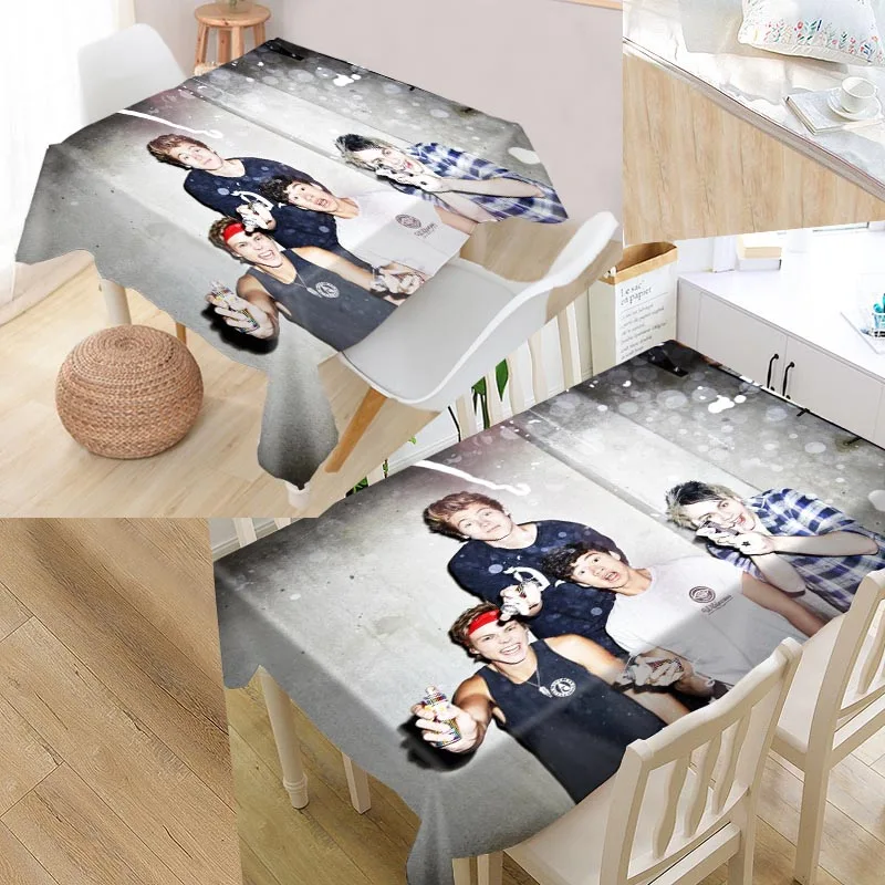 5 секунд лета на заказ скатерть из ткани Оксфорд с принтом прямоугольная