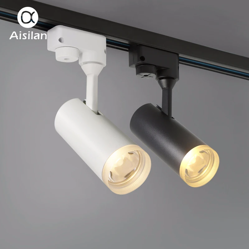 

Aisilan Nordic LED track spotlight Modern free angle rotation for living room bedroom corridor dining room kitchen AC85-260V 7W
