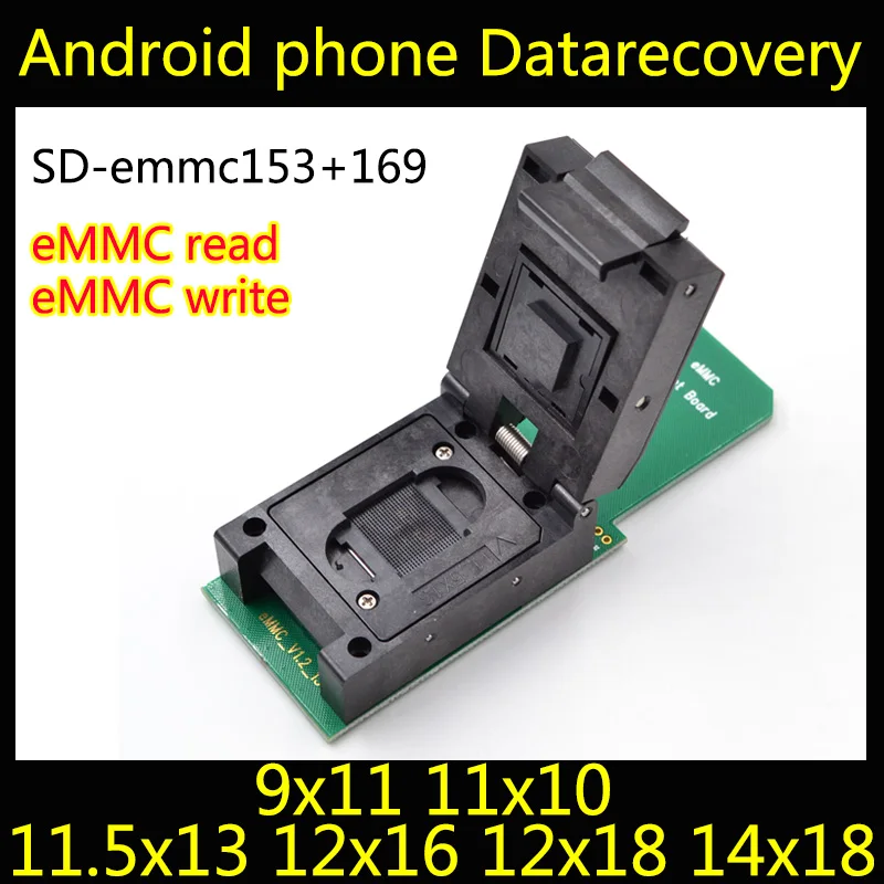 Адаптер считывателя BGA153 + 169 162 186 221 529 для Samsung Toshiba Kingston Skhynix NAND флэш память emmc