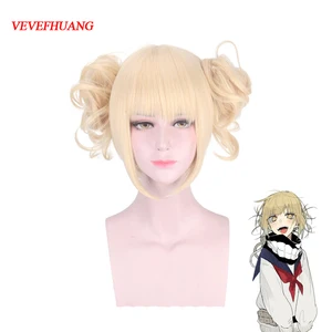 Парик для косплея химико Тога VEVEFHUANG, парик из мф Моя геройская Академия, костюмы на Хэллоуин, бесплатная доставка