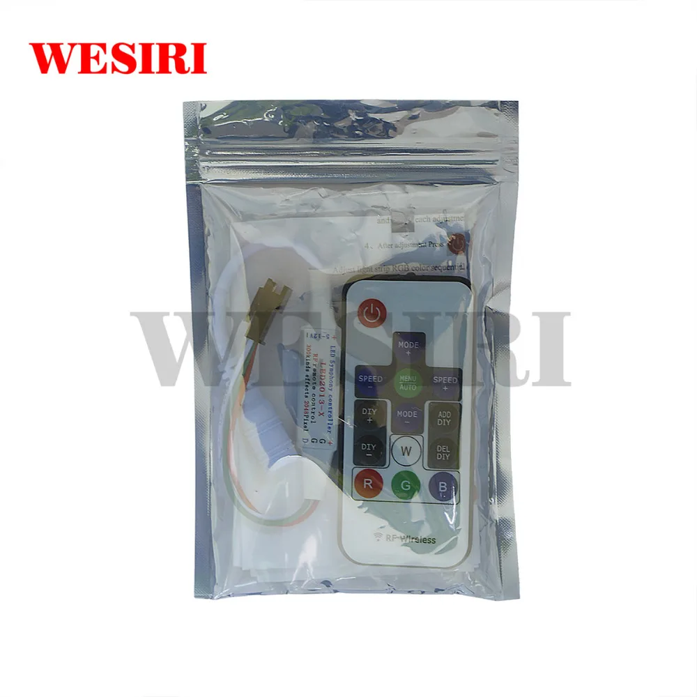 Фото WESIRI DC5V-12V 14Key Мини-RF беспроводной пульт дистанционного управления LED контроллер WESIRI DC5V-12V 14Key Мини-RF беспроводной пульт дистанционного управления LED контроллер