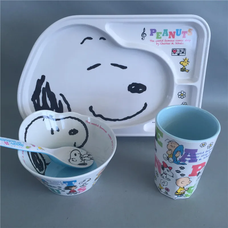 Мультяшная меламиновая детская посуда 4 шт./компл. тарелка для детской посуды