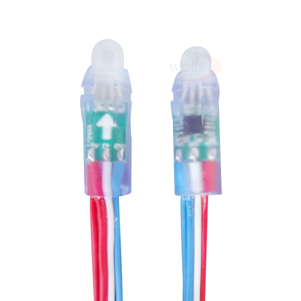 50 шт. WS2811 IC RGB Пиксельная Светодиодная лампа DC5V полноцветная отлично подходит для