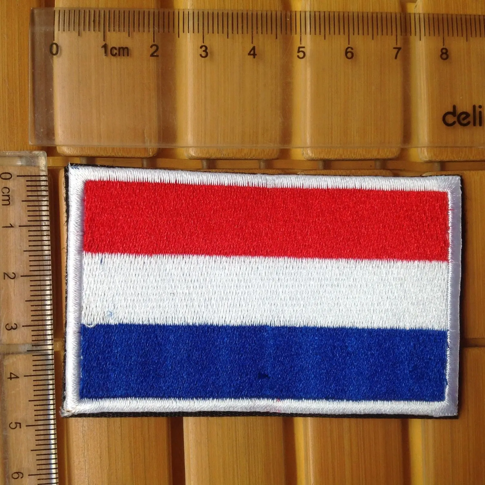 Голландский национальный флаг Нидерландов Волшебная наклейка обруч и петля