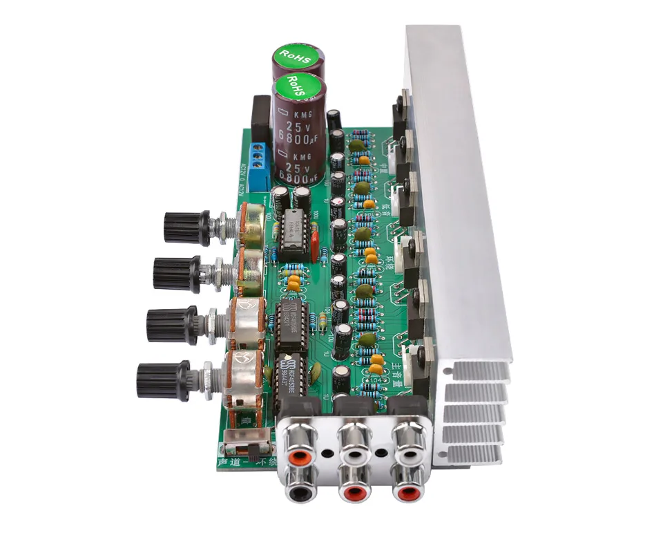 AIYIMA LM1875 5,1 канальный аудио усилитель доска сабвуфер усилители DIY звуковая система Динамик домашний кинотеатр 25 Вт* 6 супер TDA2030