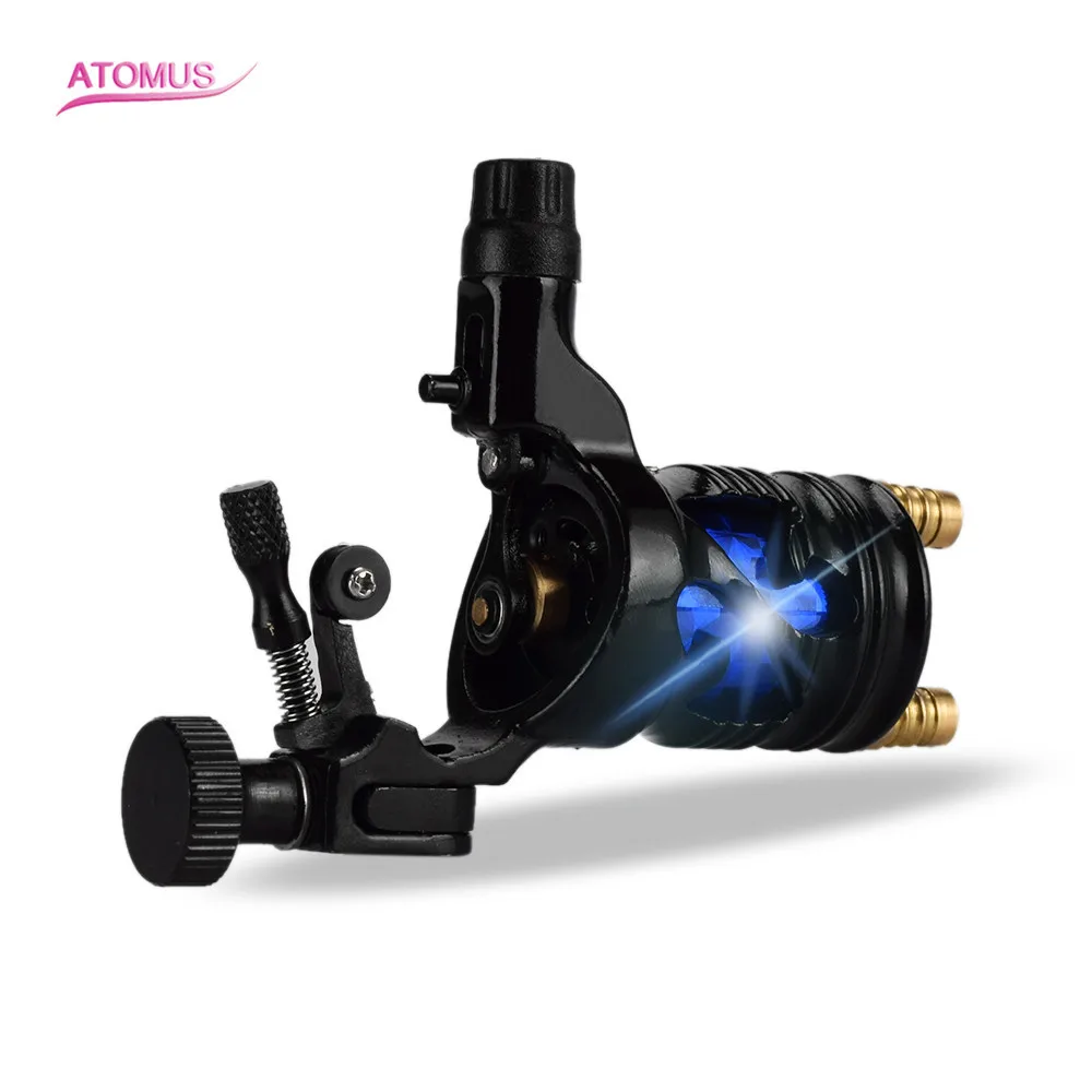 Черная машинка для татуировки из цинкового сплава с вращающимся двигателем