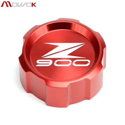 Rear Red Для Kawasaki Z900 z 900 новая мотоциклетная обувь Алюминий сзади и бачок тормозной жидкости для переднего колеса Кепки крышка цилиндра логотип Z900 - Color: Rear Red