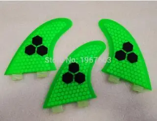 G7 Green G7 большой FCS плавники для доски для серфинга Thruster МДП комплект для серфинга fin аксессуары для сёрфинга - Цвет: G7 Green
