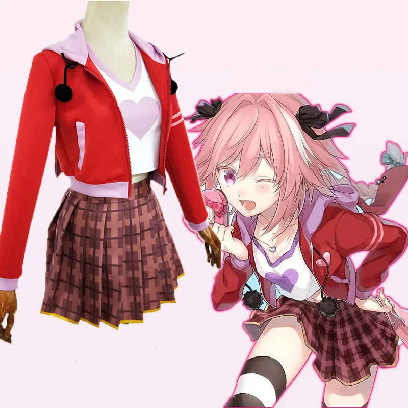 Аниме Fate Grand Order apocripha Rider Astolfo Asutorufo Спортивная Футболка пальто платье униформа